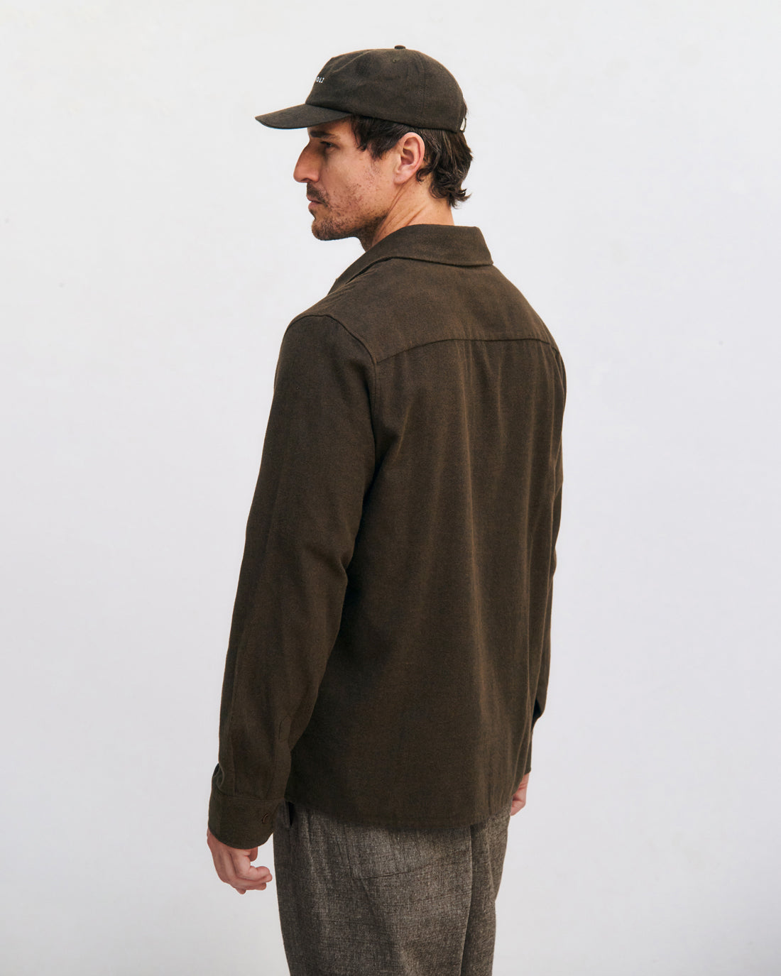 Flanell Hemd Bio Baumwolle - Braun