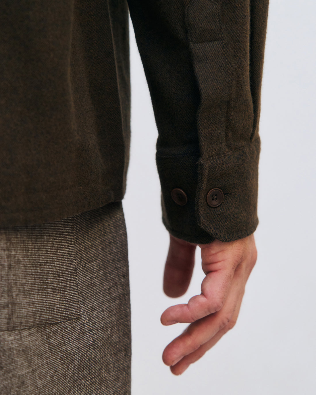 Flanell Hemd Bio Baumwolle - Braun