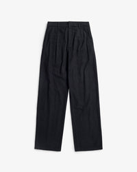 Flanell Hose Bio Baumwolle - Schwarz