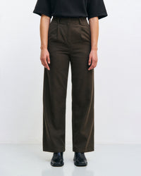 Flanell Hose Bio Baumwolle - Braun
