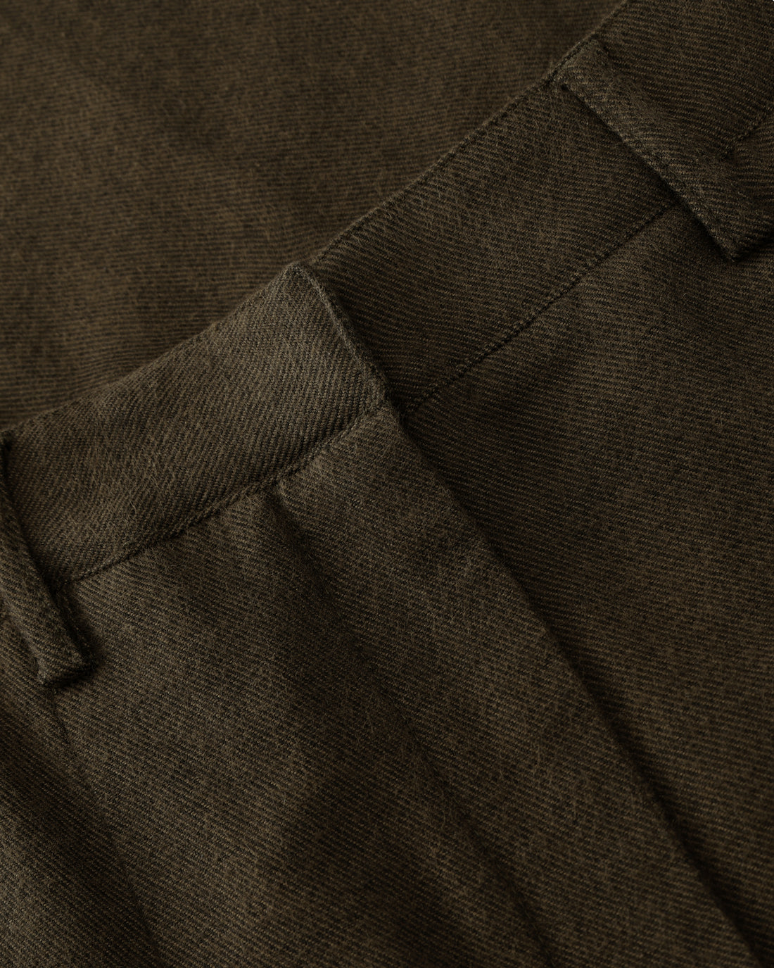 High Waist Flanell Hose Bio Baumwolle - Braun