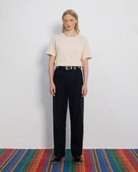 Flanell Hose Bio Baumwolle - Schwarz