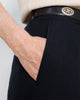 Flanell Hose Bio Baumwolle - Schwarz