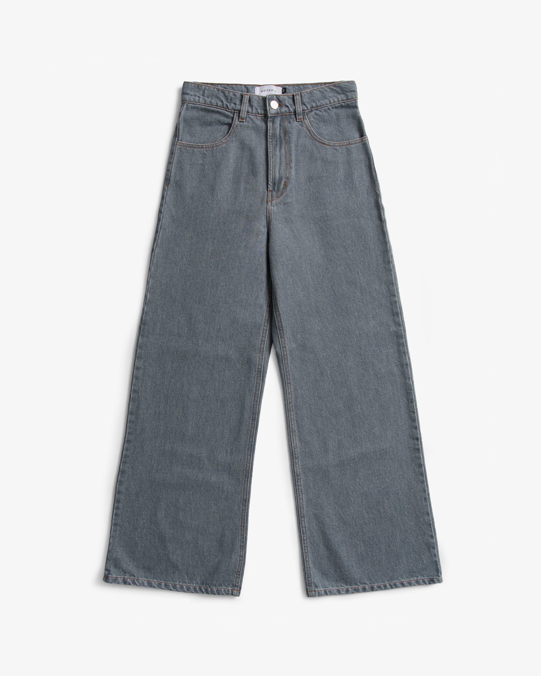 Flared Leg Jeans Bio Baumwolle - Grau