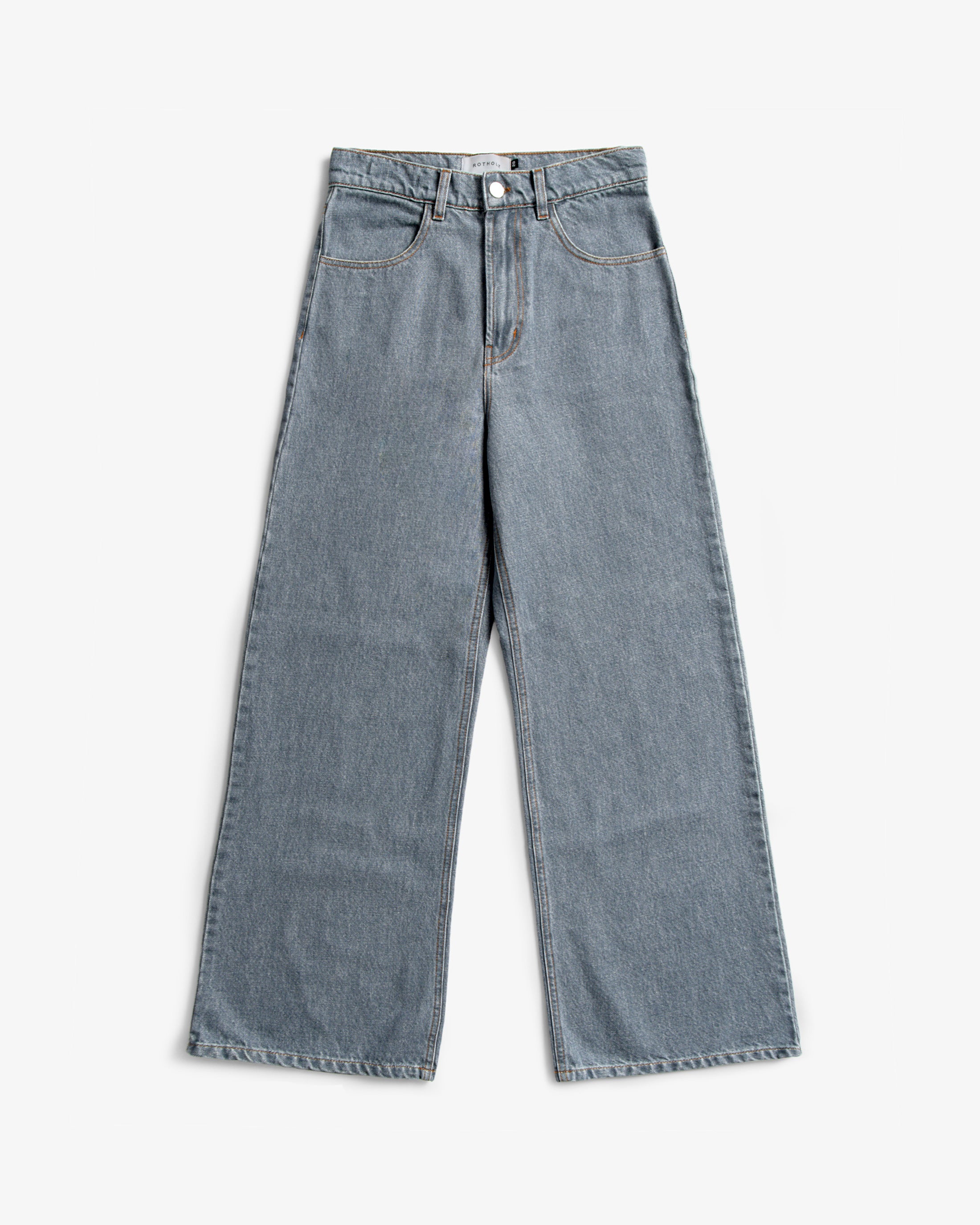Flared Leg Jeans Bio Baumwolle - Grau