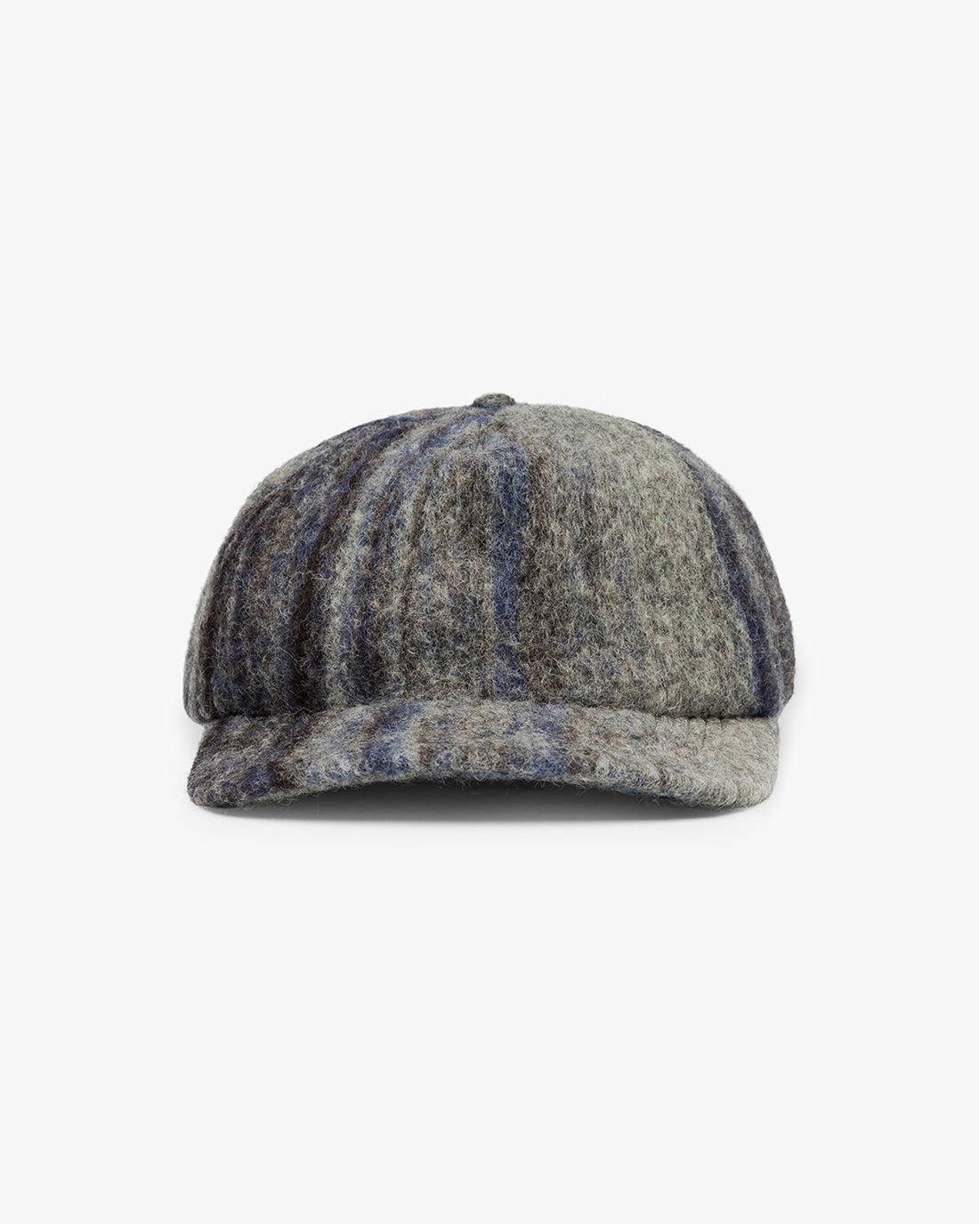 Rotholz Floppy Cap Bio-Wolle - Grau Gestreift