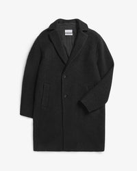 Mantel Bio Wollmischung - Schwarz