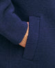 Mantel Bio Wollmischung - Royalblau