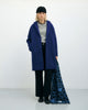 Mantel Bio Wollmischung - Royalblau