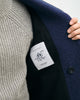 Mantel Bio Wollmischung - Royalblau