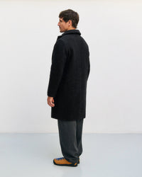 Mantel Bio Wollmischung - Schwarz
