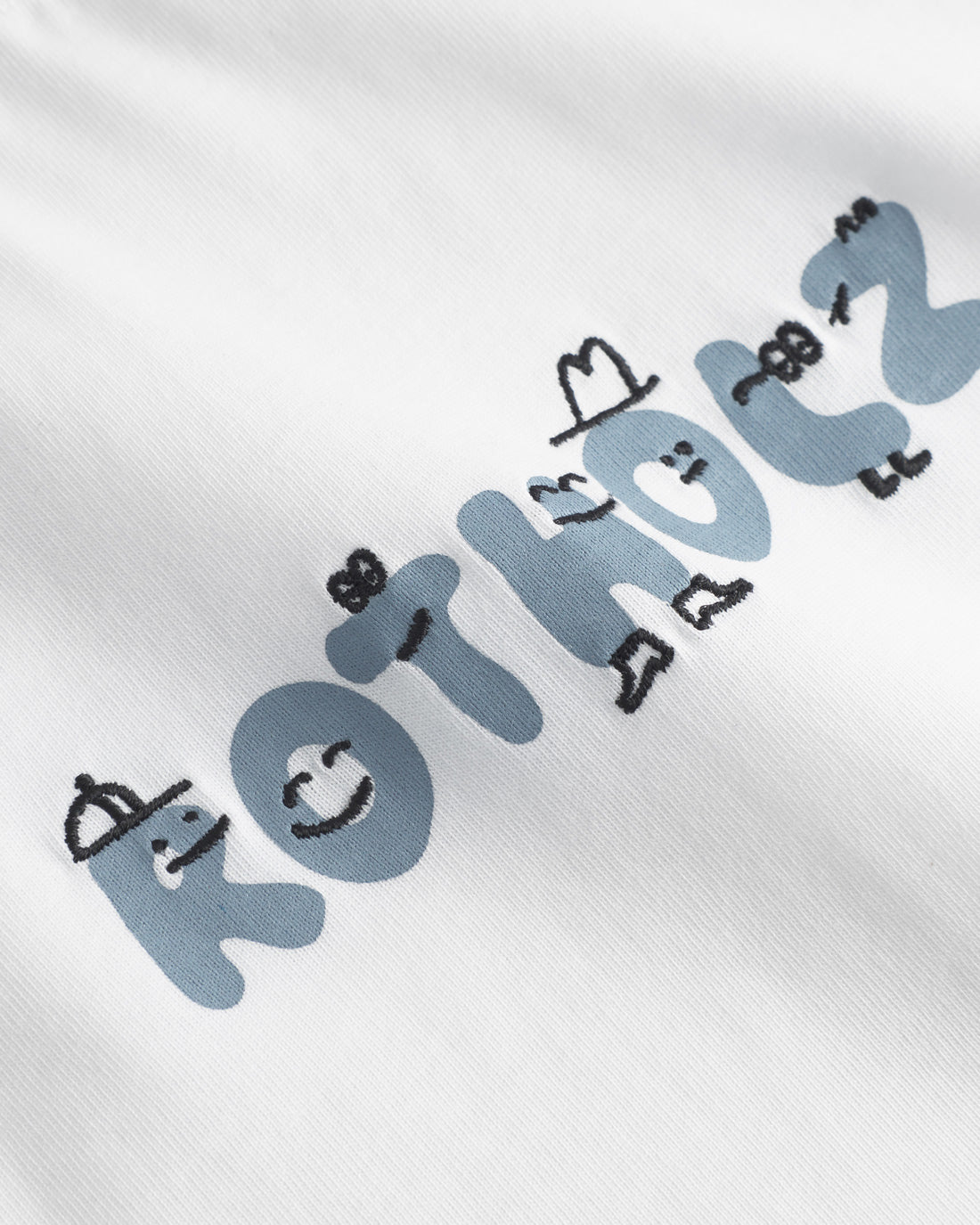 Logo Print T-shirt Bio Baumwolle - Weiß