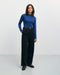 Schweres Mockneck Longsleeve Bio Baumwolle - Royalblau