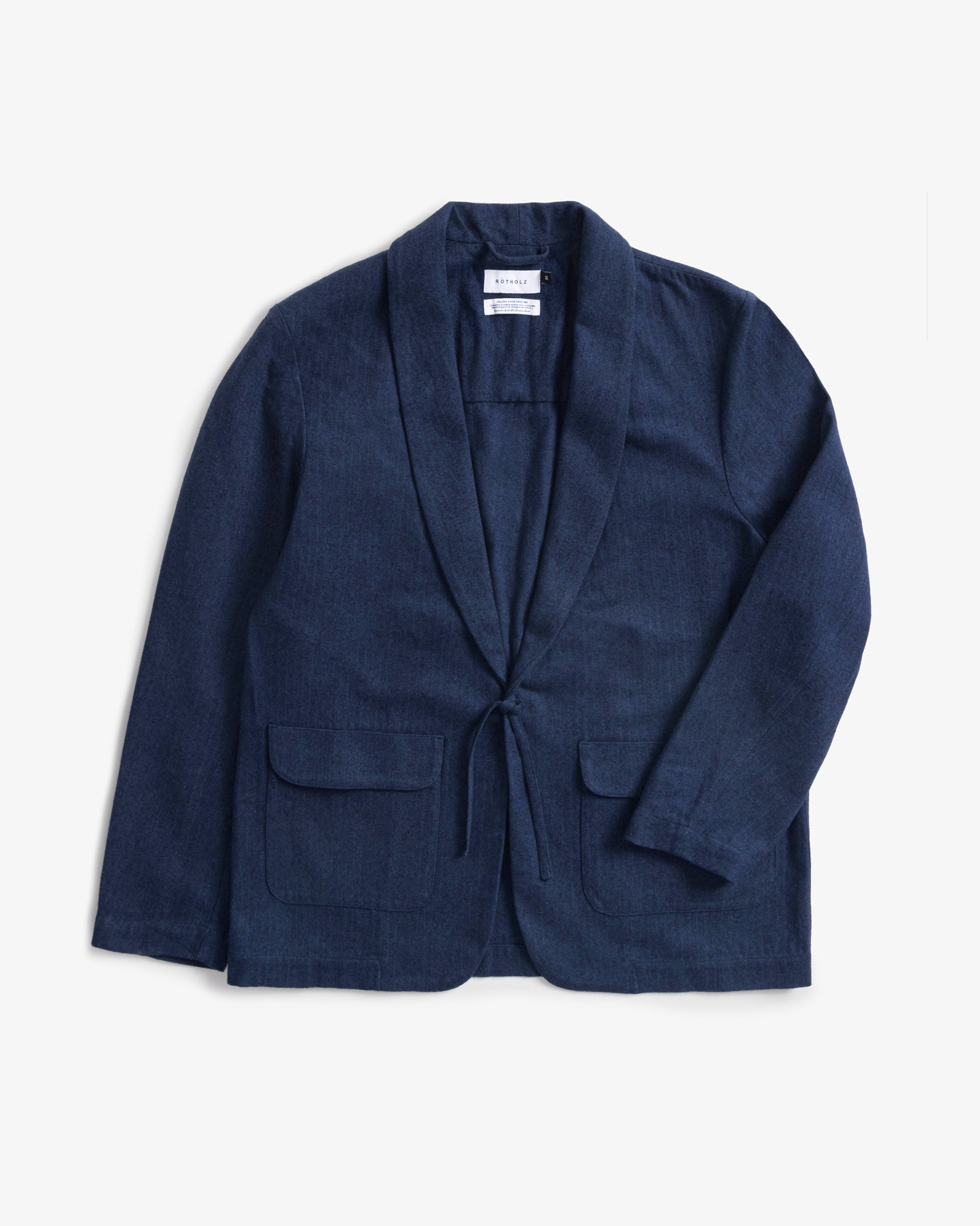 Kimono Blazer Bio Baumwolle - Blau