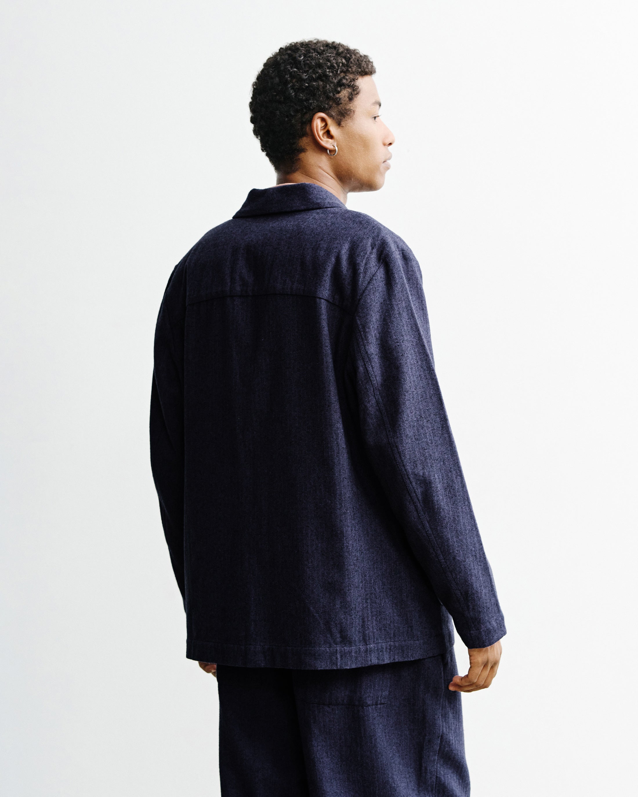 Kimono Blazer Bio Baumwolle - Blau