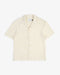 Strick Bowling Shirt Bio Baumwolle - Creme