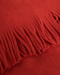 Strickschal Merinowolle - Rot