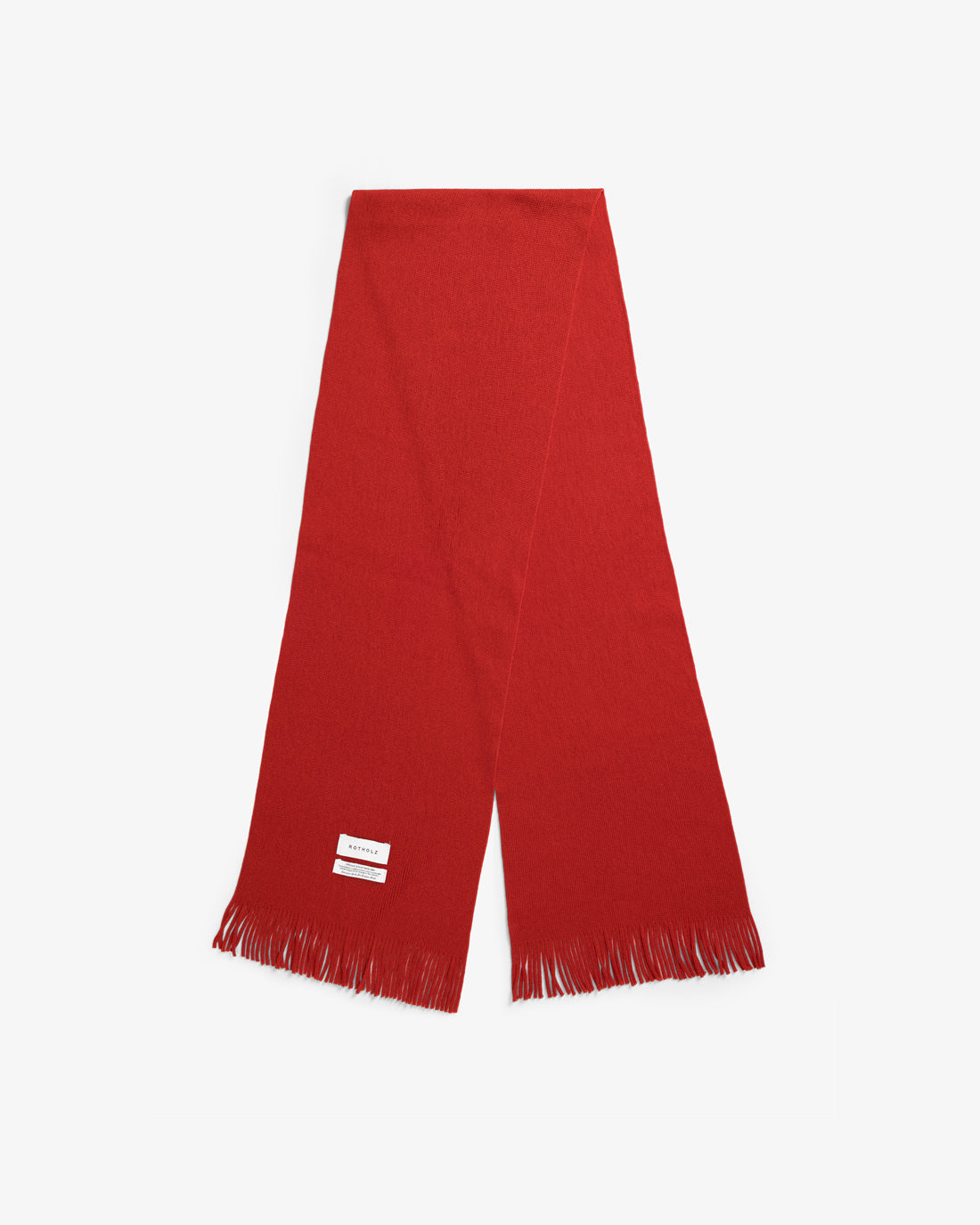 Strickschal Merinowolle - Rot