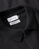 Strick Shirt Merinowolle - Schwarz