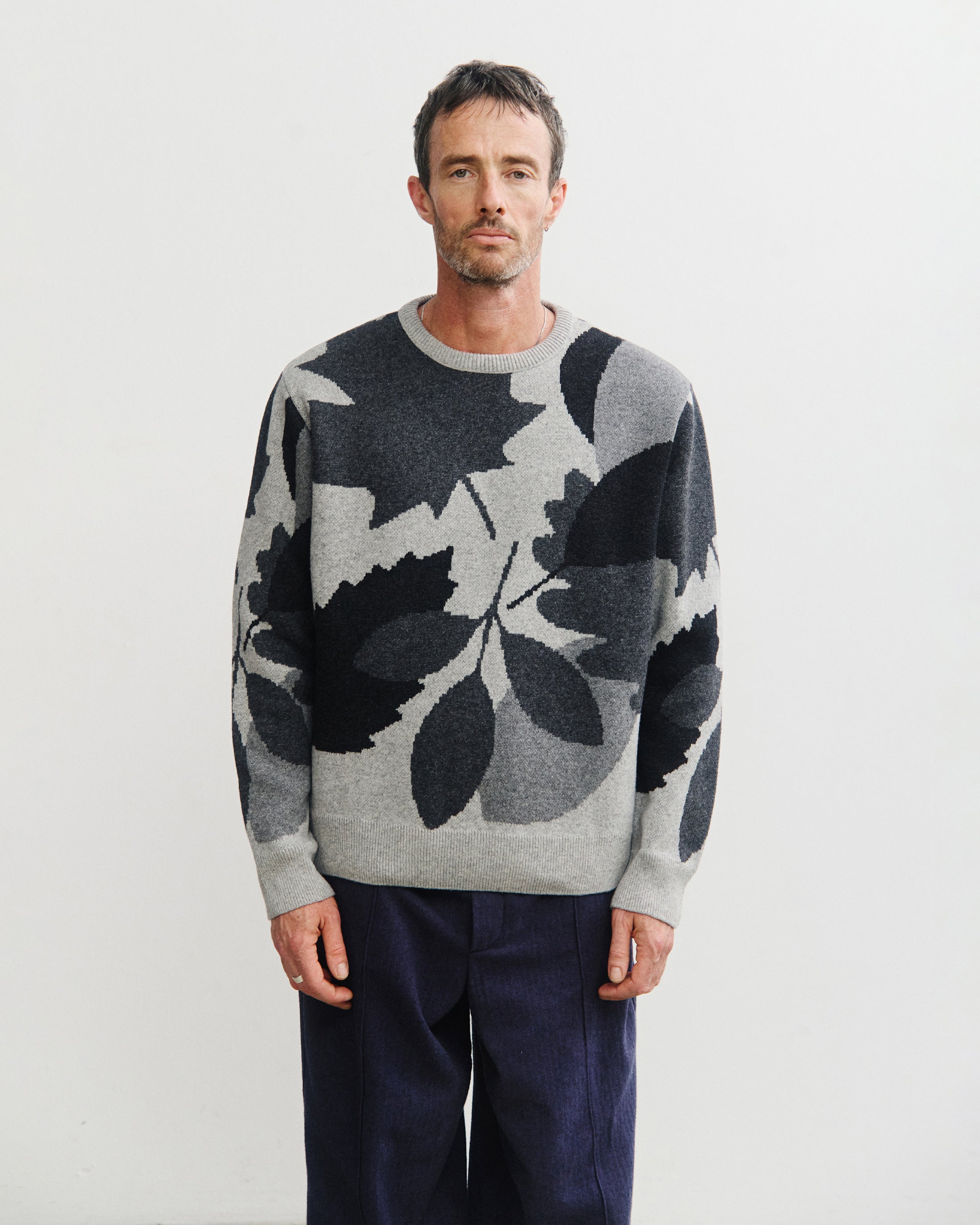 Strickpullover Recycelte Wolle - Grau