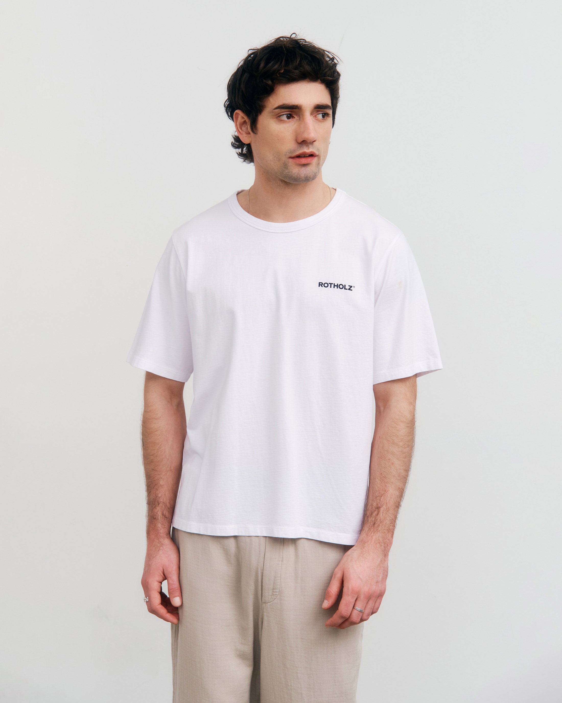 Lemon Print T-Shirt Bio Baumwolle - Weiß