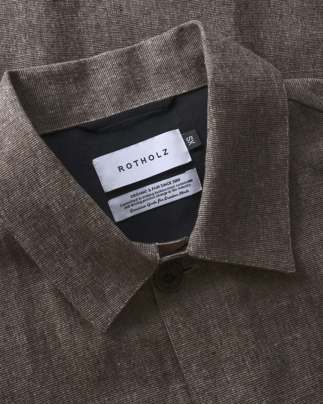 Leichte Jacke Bio Baumwolle - Canvas Braun