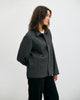 Leichte Jacke Bio Baumwolle - Herringbone Grau