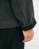 Leichte Jacke Bio Baumwolle - Herringbone Grau