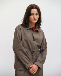 Leichte Jacke Bio Baumwolle - Canvas Braun