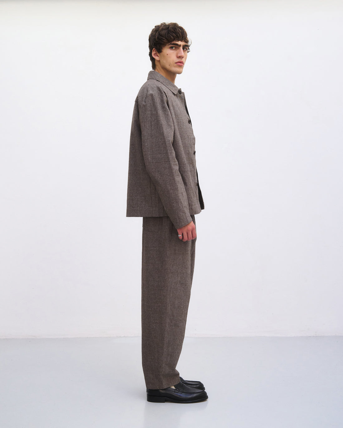 Leichte Jacke Bio Baumwolle - Canvas Braun