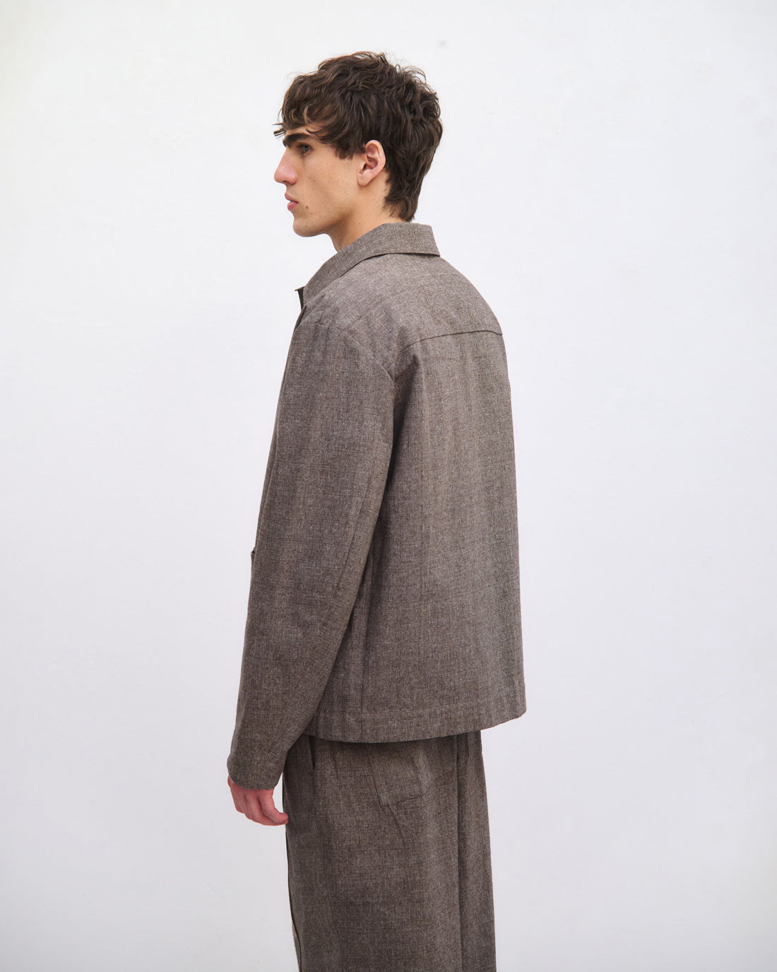 Leichte Jacke Bio Baumwolle - Canvas Braun