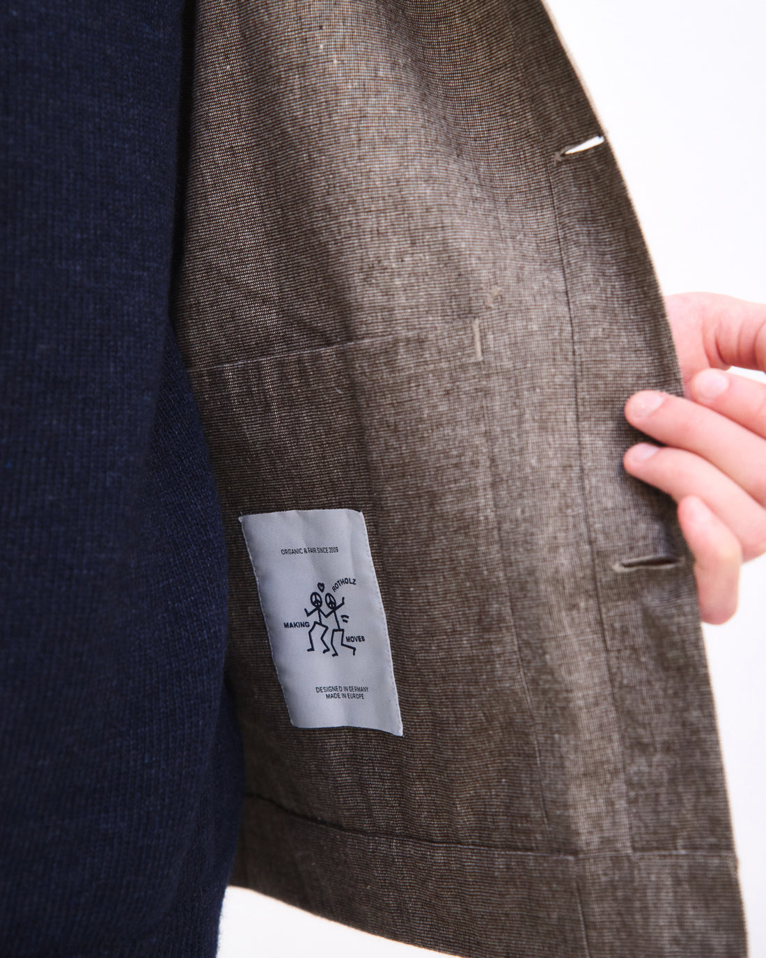 Leichte Jacke Bio Baumwolle - Canvas Braun