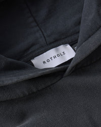 Logo Hoodie Bio Baumwolle - Washed Black