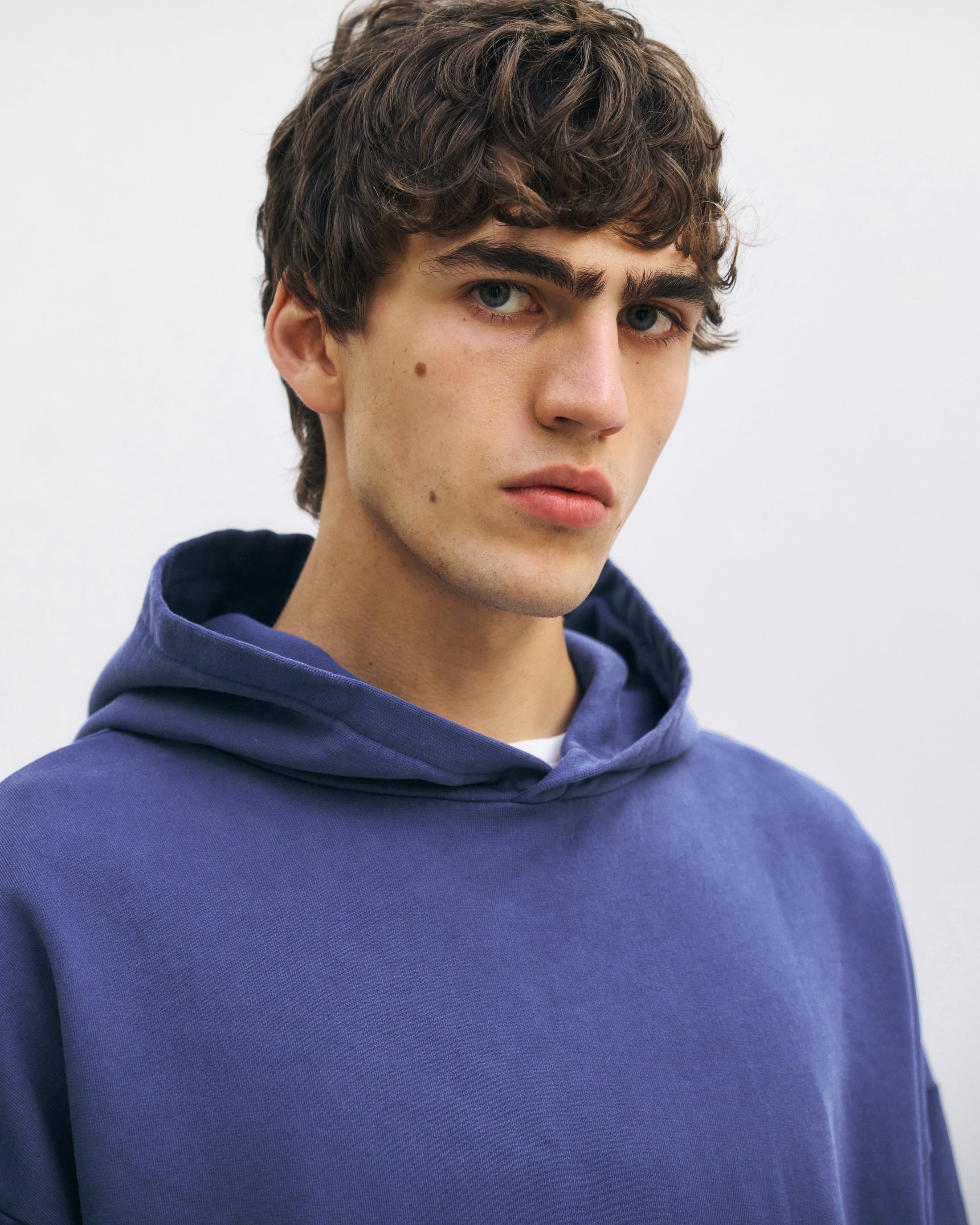 Logo Hoodie Bio Baumwolle - Blau