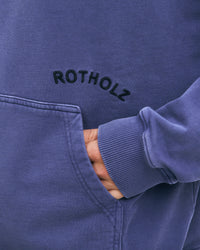 Logo Hoodie Bio Baumwolle - Blau