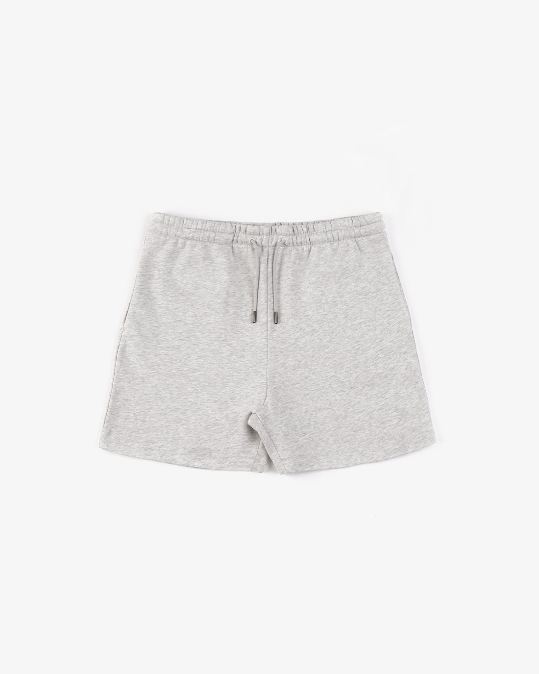 Rotholz Logo Sweatshorts aus Bio-Baumwolle Grau