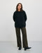 Gerippter Strickpullover Bio Baumwolle - Schwarz