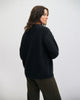 Gerippter Strickpullover Bio Baumwolle - Schwarz