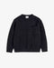 Gerippter Strickpullover Bio Baumwolle - Schwarz