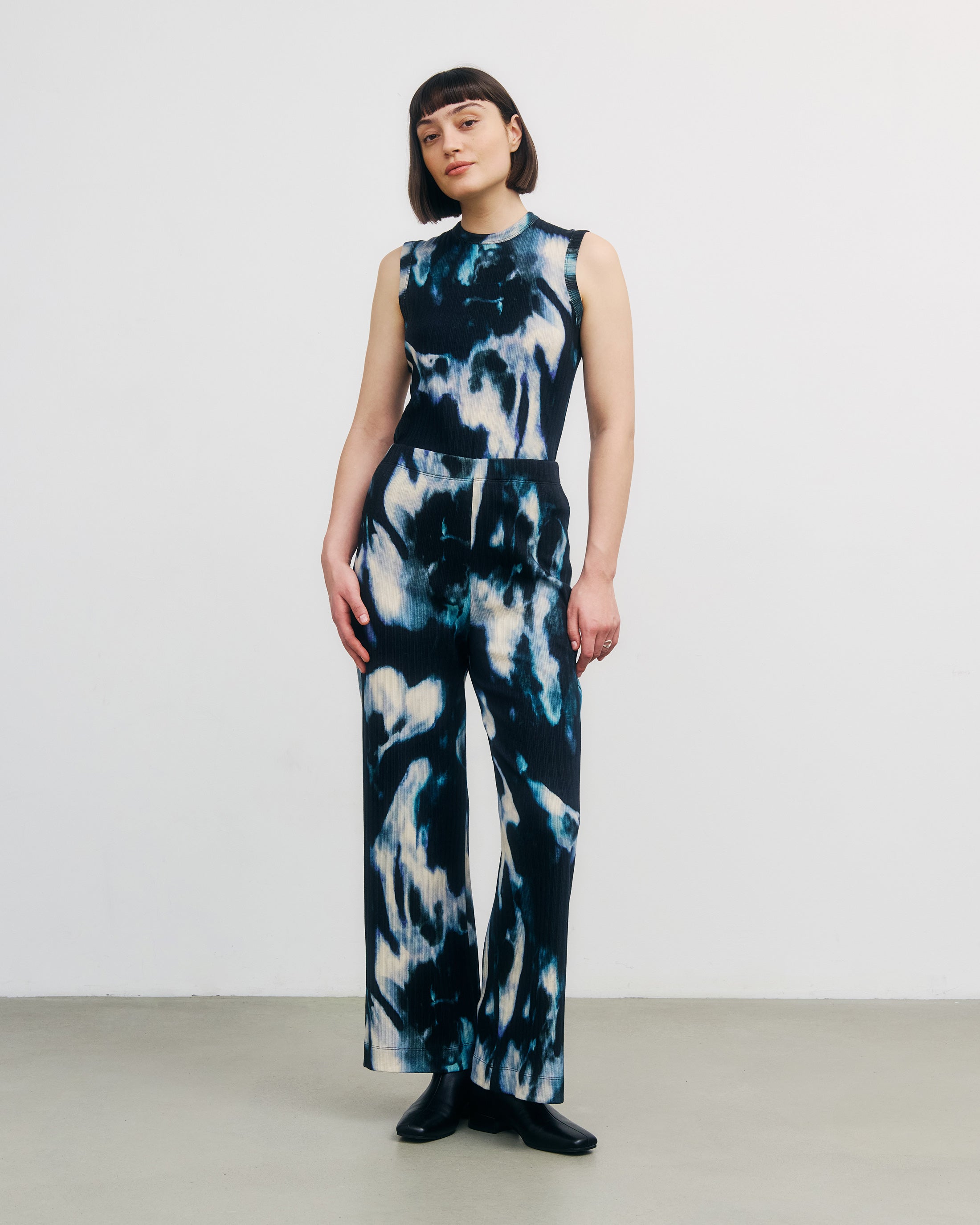 Gerippte Hose Bio Baumwolle - Tie Dye