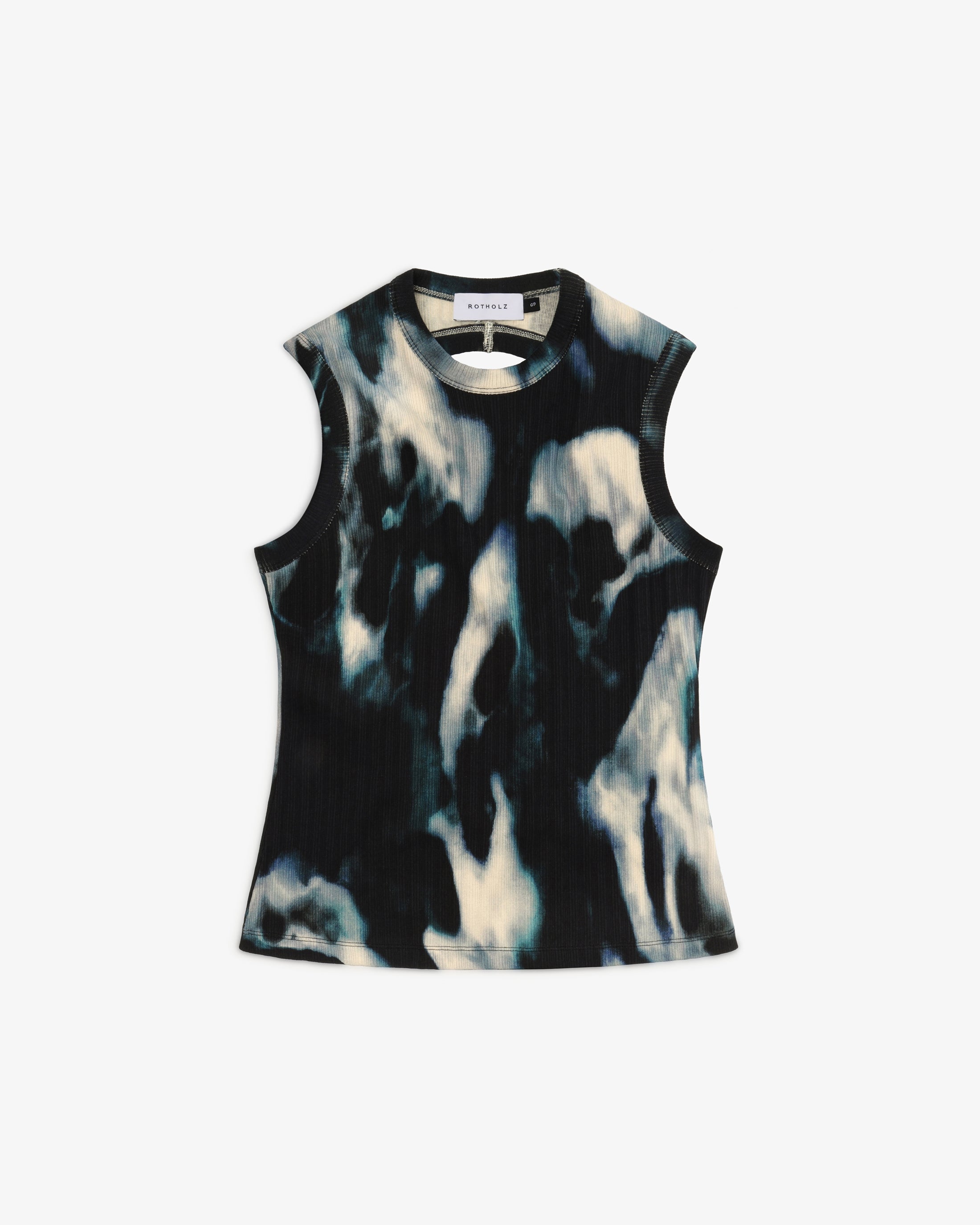 Geripptes Top Bio Baumwolle - Tie Dye