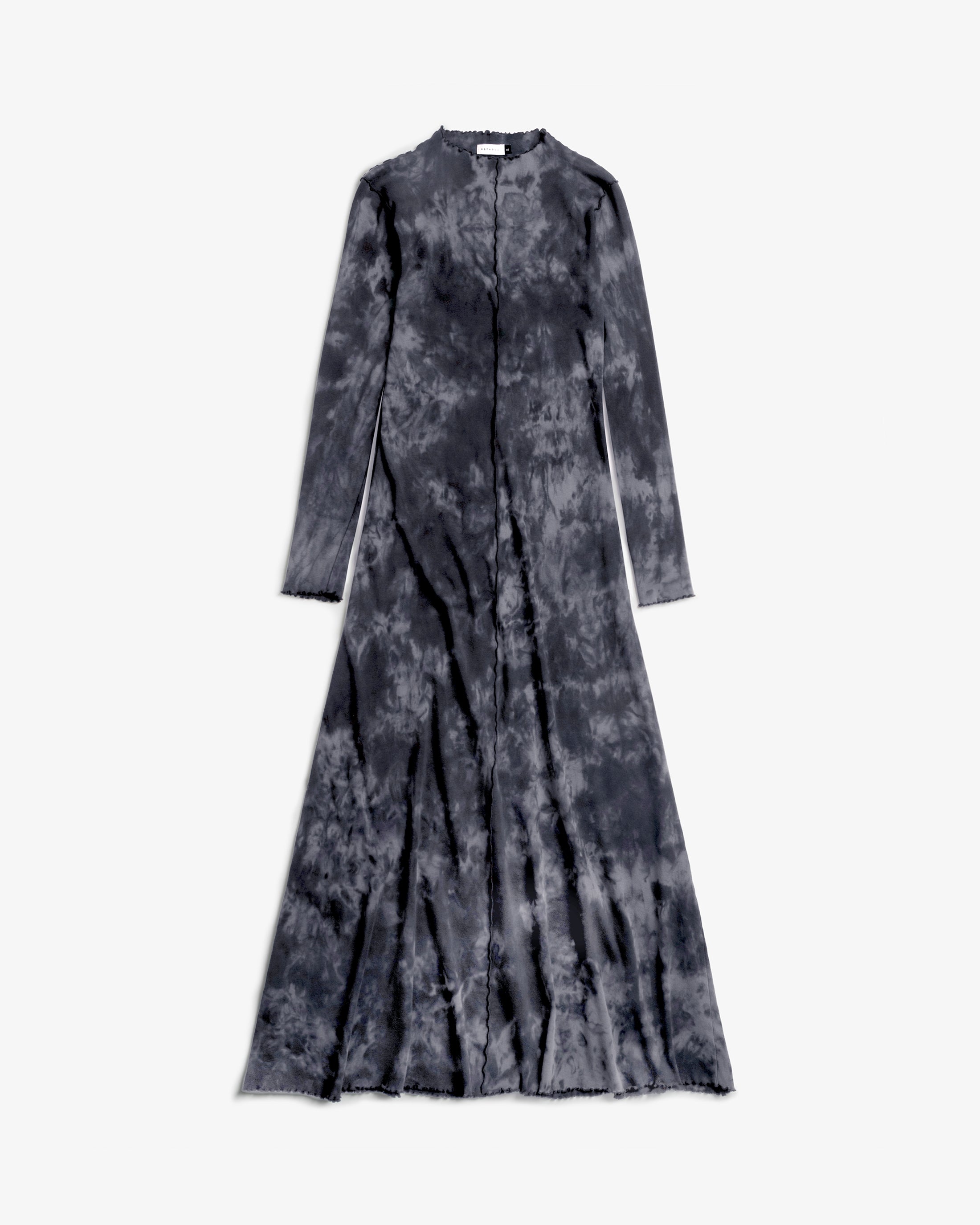Pin-Tucked Kleid Bio Baumwolle - Batik Schwarz