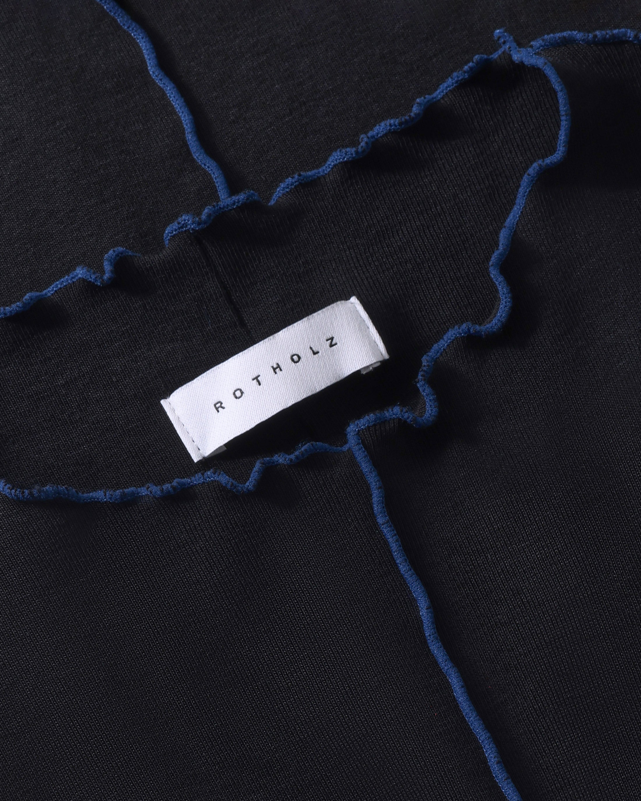 Pin-Tucked Top Bio Baumwolle - Schwarz