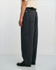 Weite Bundfaltenhose Bio Baumwolle - Herringbone Grau