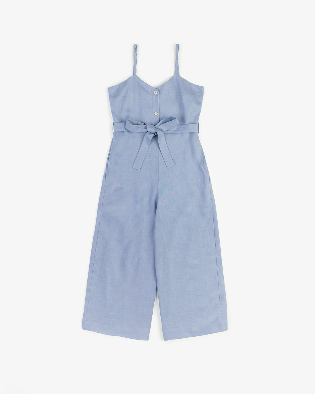 Rotholz Jumpsuit Leinen Mix - Hellblau