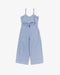 Jumpsuit Leinen Mix - Hellblau