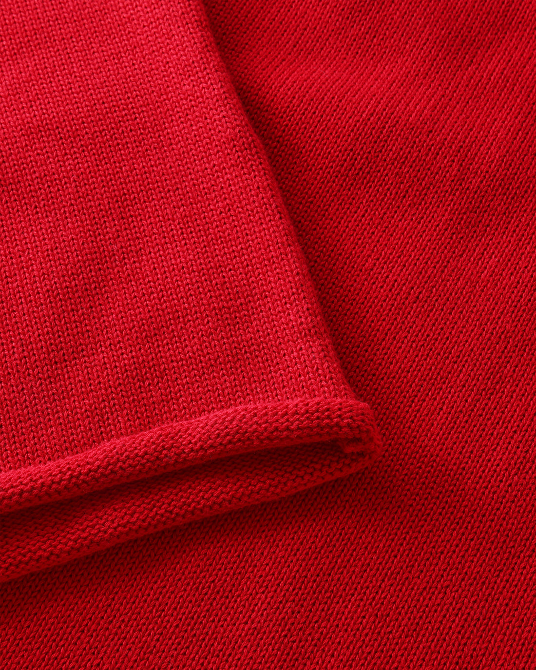 Oversize Strickpullover Bio Baumwolle - Rot