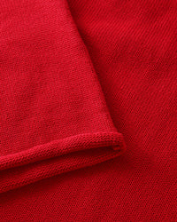 Oversize Strickpullover Bio Baumwolle - Rot