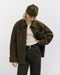 Schweres Overshirt Bio Wollmischung - Dunkelgrün