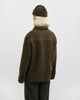 Schweres Overshirt Bio Wollmischung - Dunkelgrün